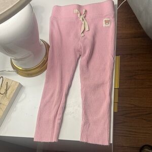 Huxbaby Pink Ribbed Leggings